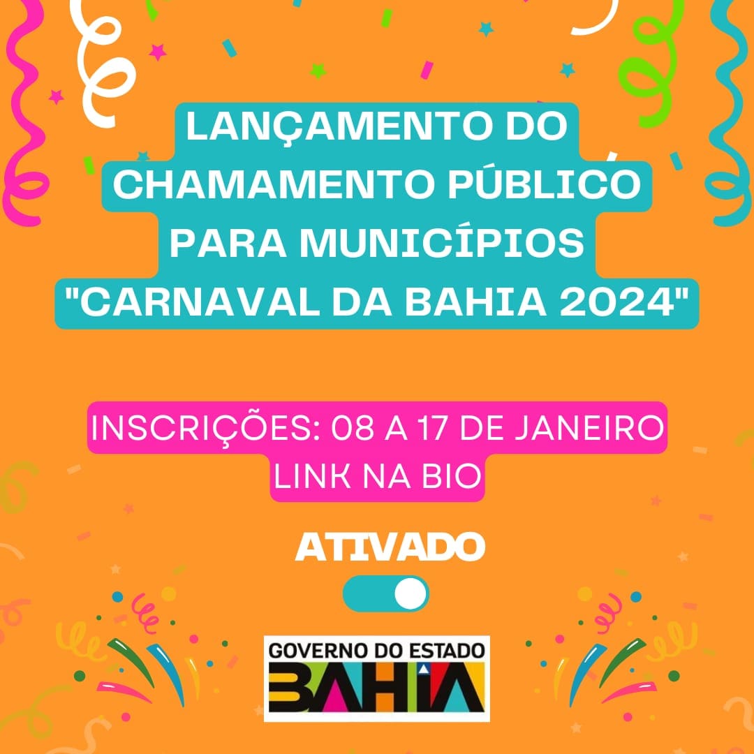 Chamamento para o Carnaval da Bahia - Foto: Divulgação