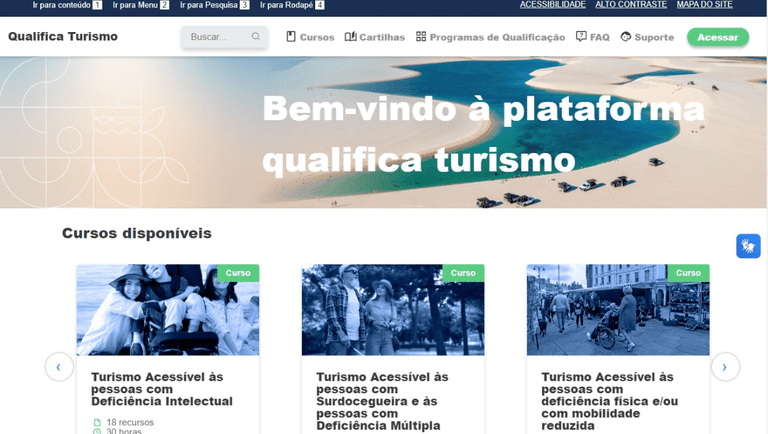 Qualifica Turismo, Ministério do Turismo, turismo acessível