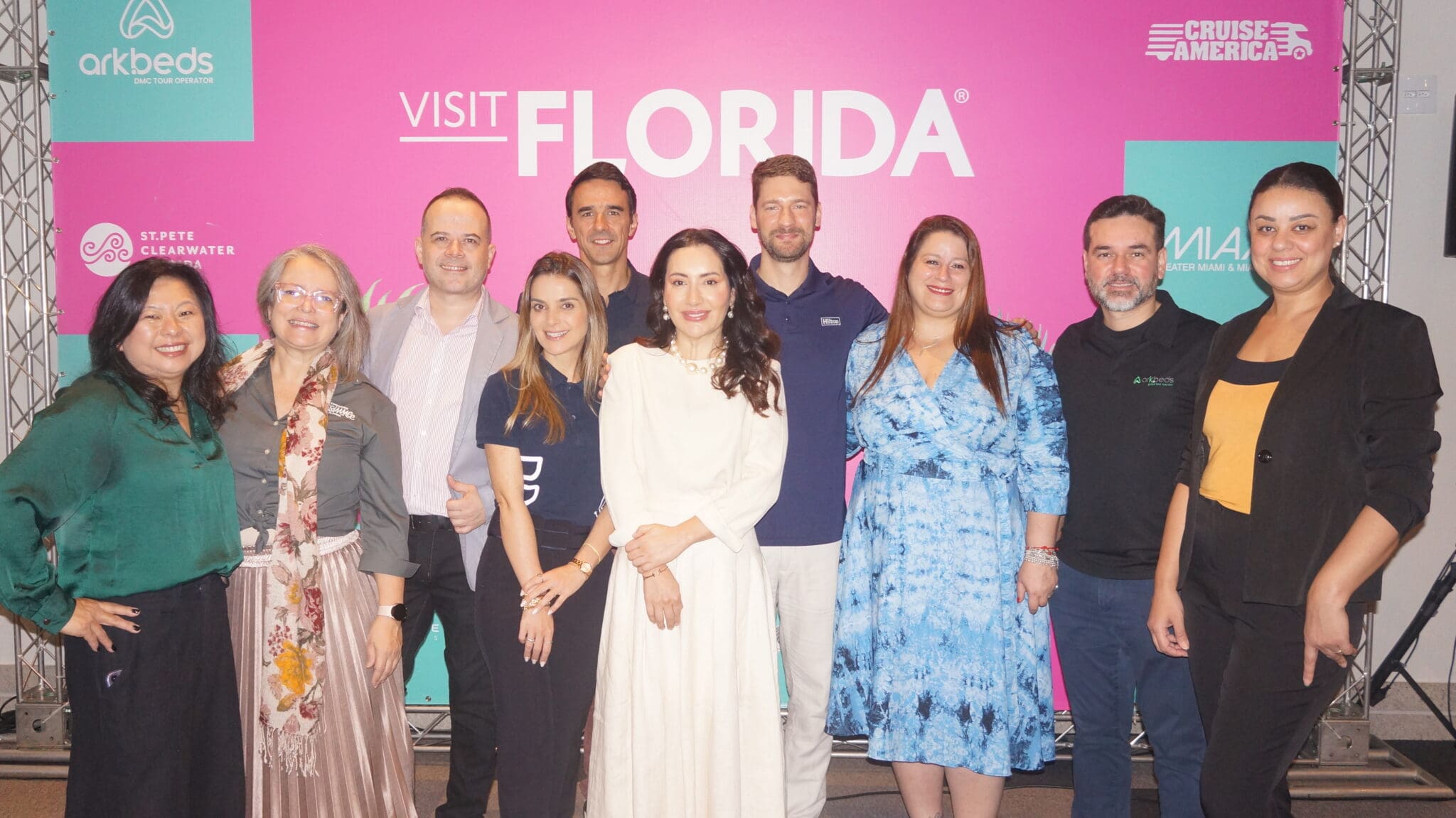 Equipe da Visit Florida e FRT Operadora (Gabrielle Cotrim /Brasilturis)