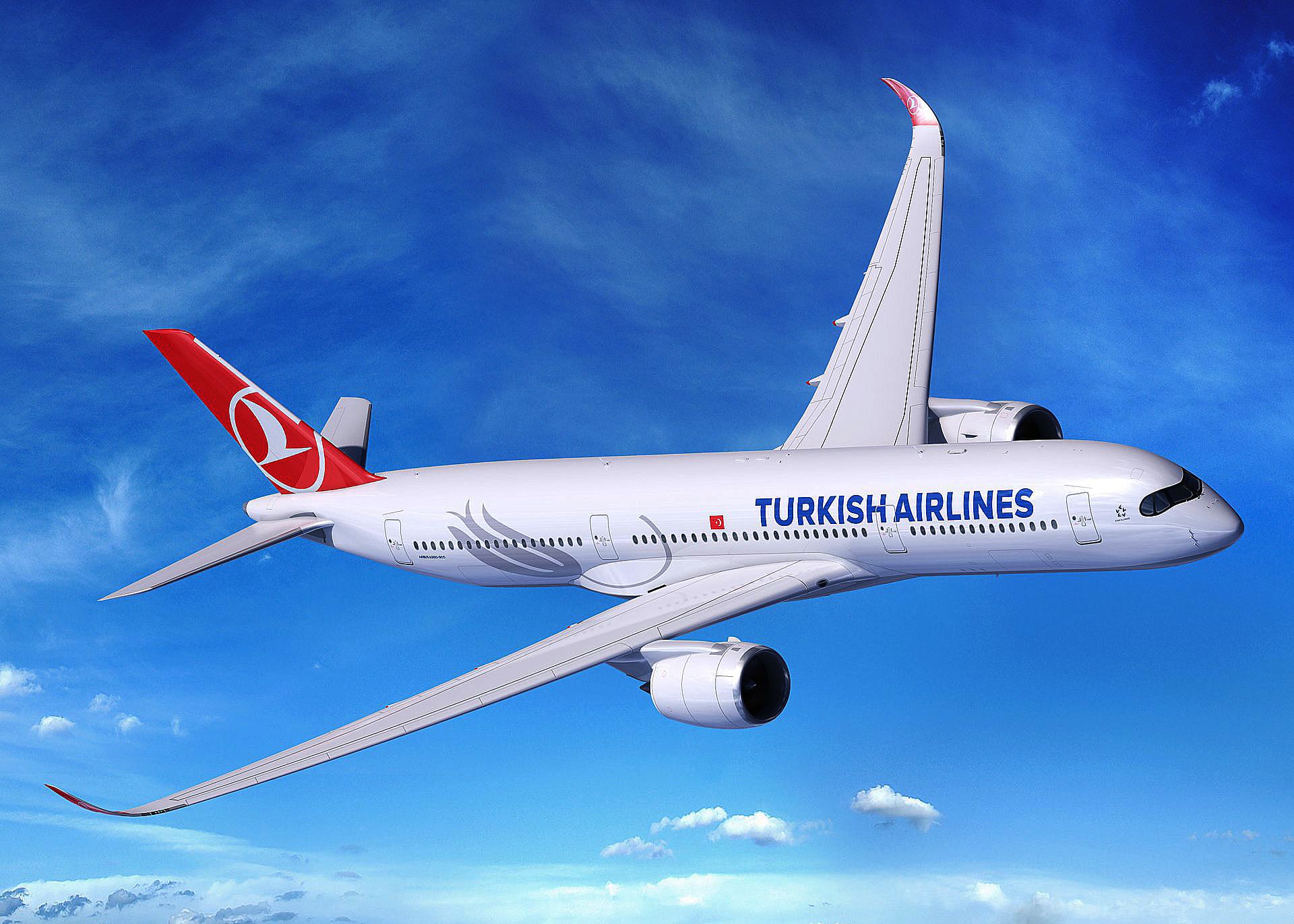 A350 da Turkish-Airlines (Foto: Divulgação)