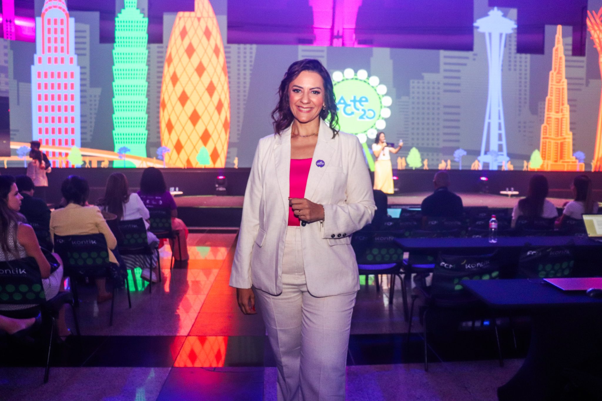 Luana Nogueira, diretora da Alagev, durante Lacte 20 (foto: Geovana Fraga/Brasilturis)