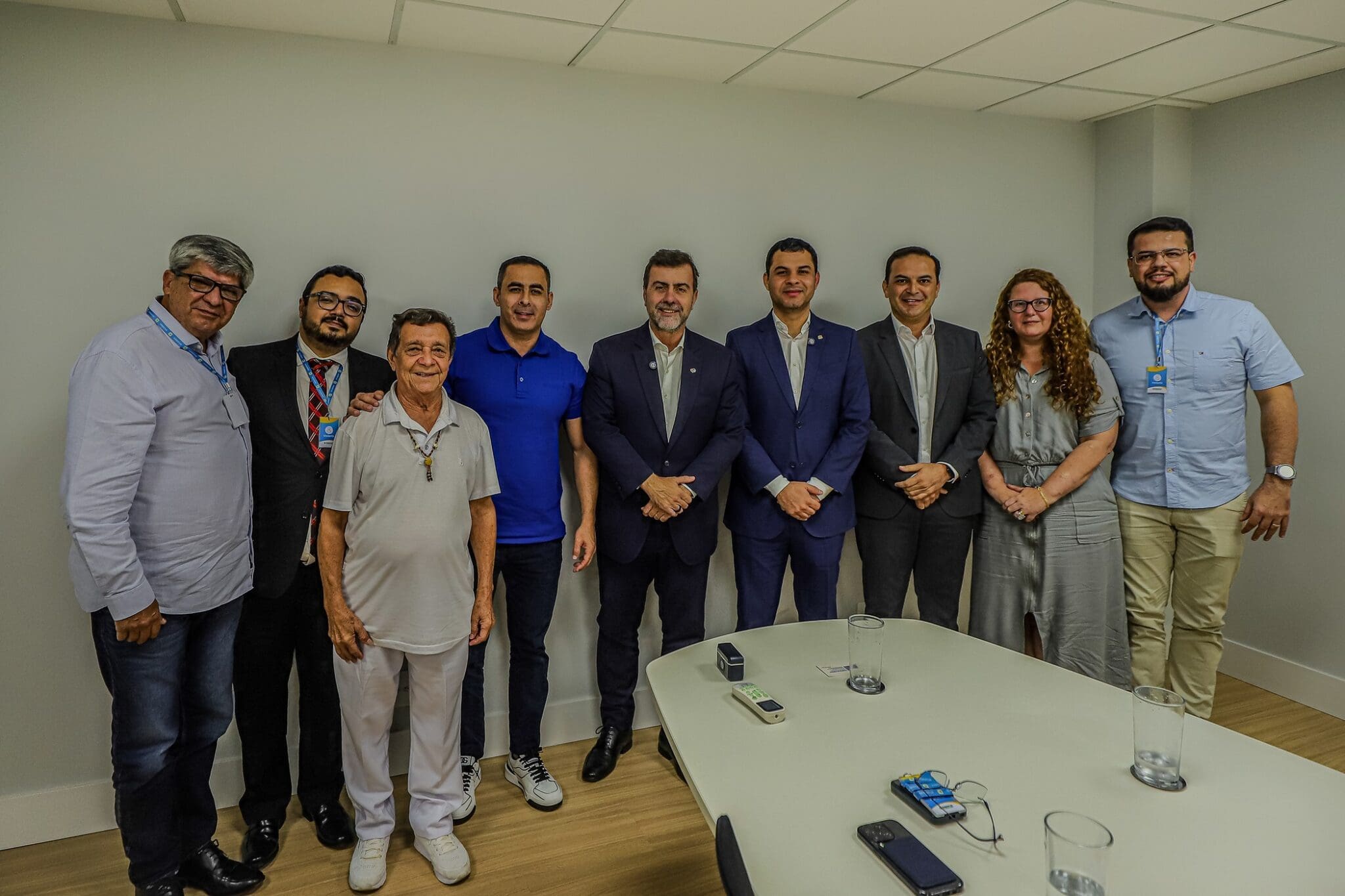 Presidente da Embratur, Marcelo Freixo recebeu comitiva de Parintins em Brasília (Foto: Divulgação)