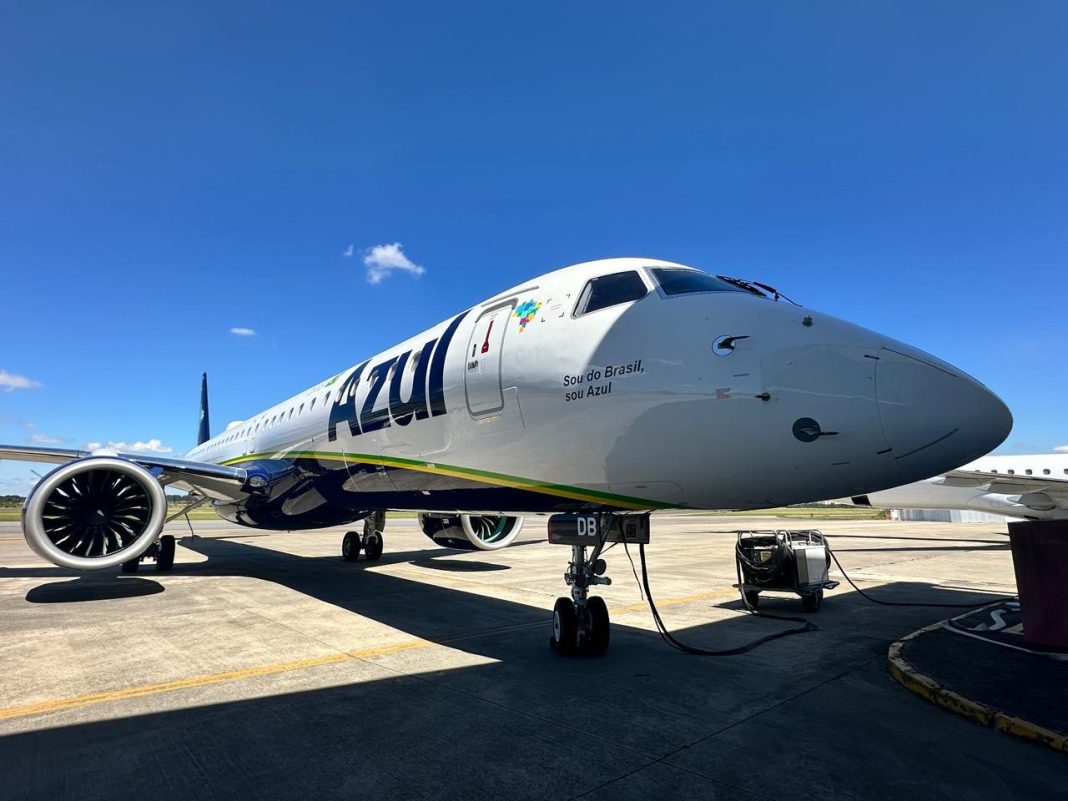 Novo Embraer E2 “Sou do Brasil, sou Azul” (Foto: Divulgação)