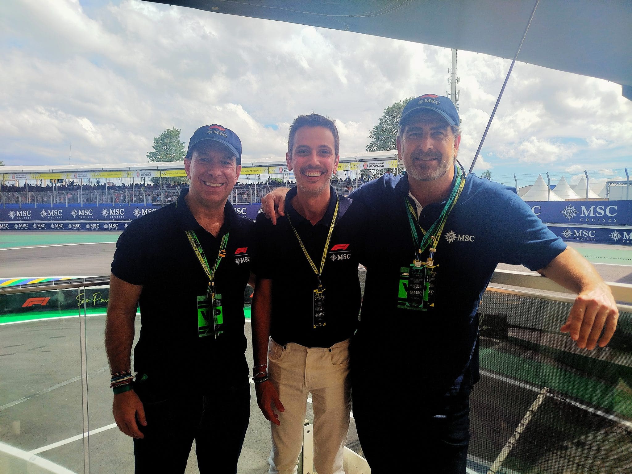 Adrian Ursilli, Flavio Corrêa e Javier Massignani (todos da MSC Cruzeiros)