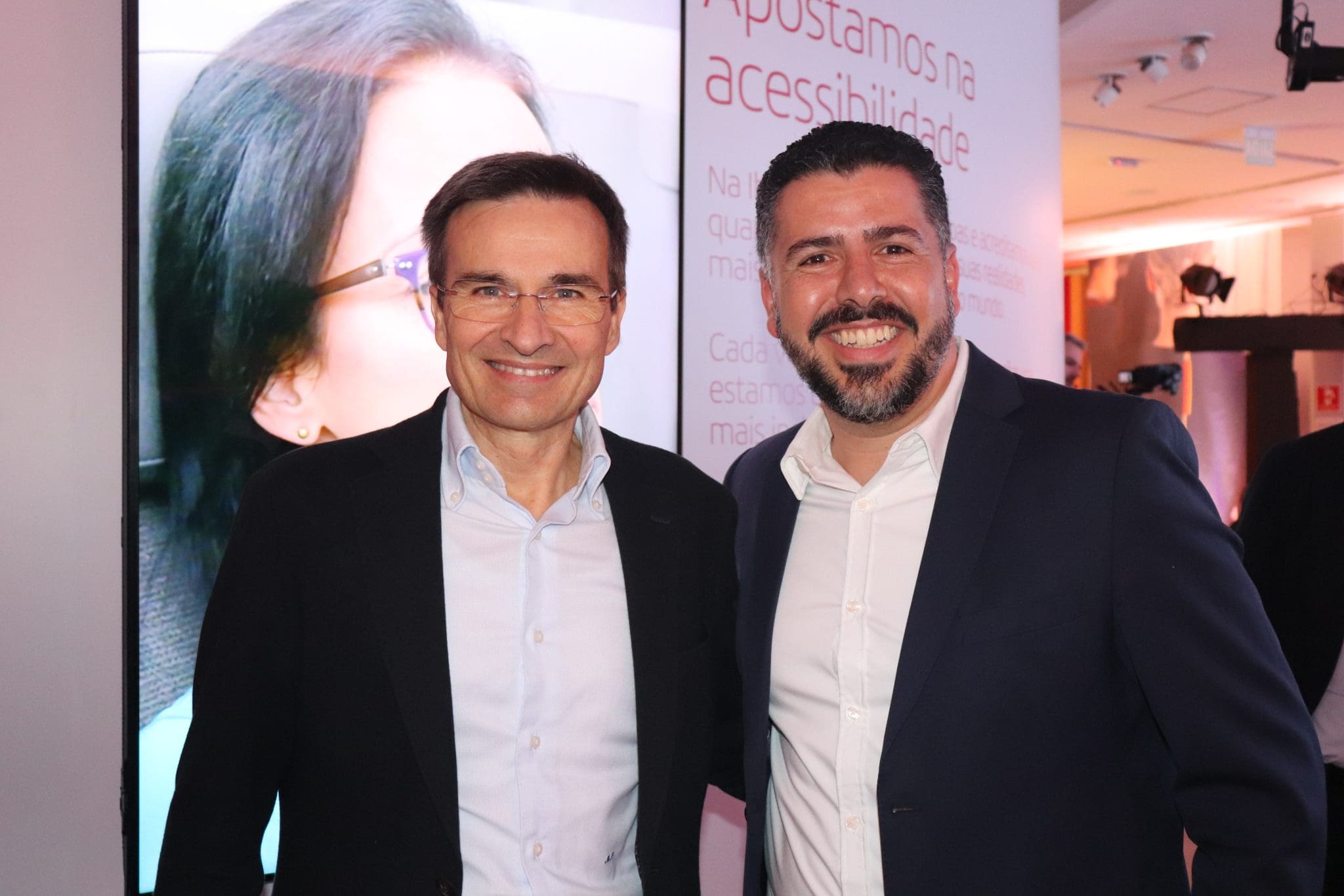 Marco Sansavini, CEO Global da Iberia, e Raphael de Lucca, novo country Manager da companhia para o Brasil. Crédito: Maurício Herschander/ Brasilturis