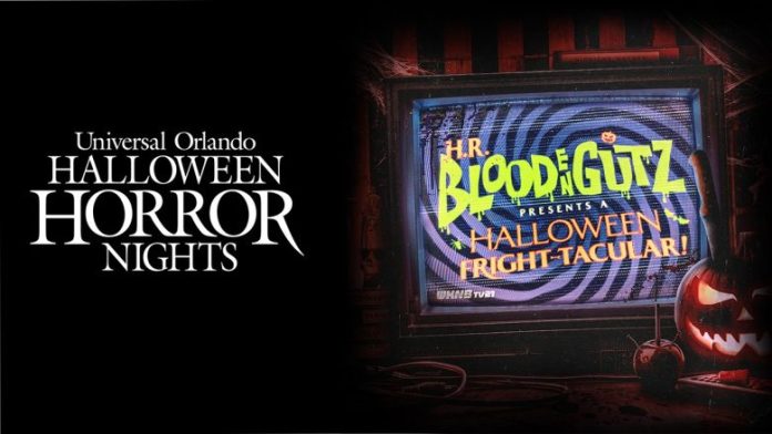 H.R. Bloodengutz Presents: A Halloween Fright-Tacular! é a quarta casa temática anunciada para a Halloween Horror Nights 2026 Crédito: Reprodução/VPD Orlando