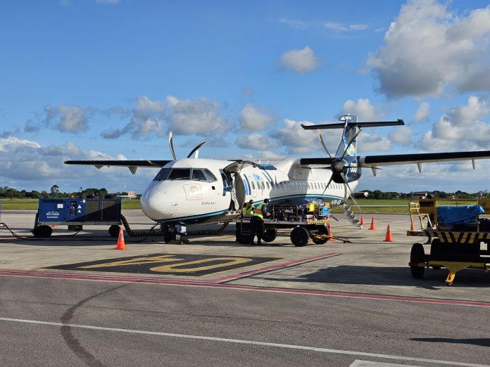 Conexão pelo hub de Recife dará aos passageiros de Mossoró acesso a 32 destinos nacionais e internacionais da malha aérea. Crédito: Kamilla Alves/Brasilturis Conexão pelo hub de Recife dará aos passageiros de Mossoró acesso a 32 destinos nacionais e internacionais da malha aérea. Crédito: Kamilla Alves/Brasilturis Crédito: Divulgação/Azul
