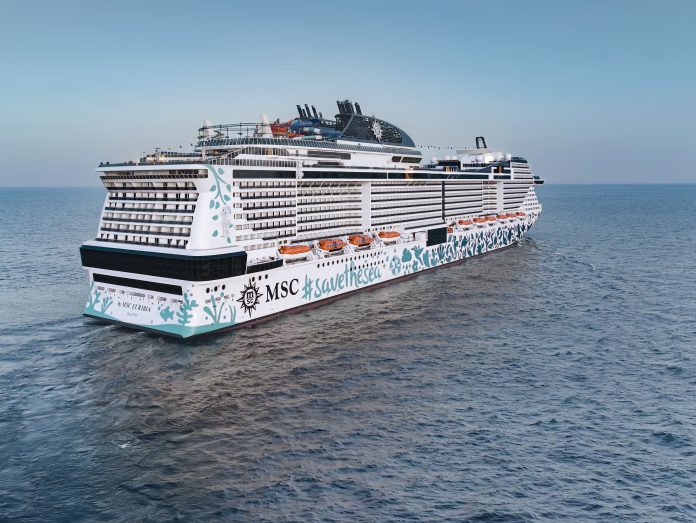 MSC Euribia fará cruzeiros de sete noites pelas Ilhas Canárias e Madeira durante o inverno europeu de 2027/2028. Crédito: Divulgação/MSC Cruzeiros